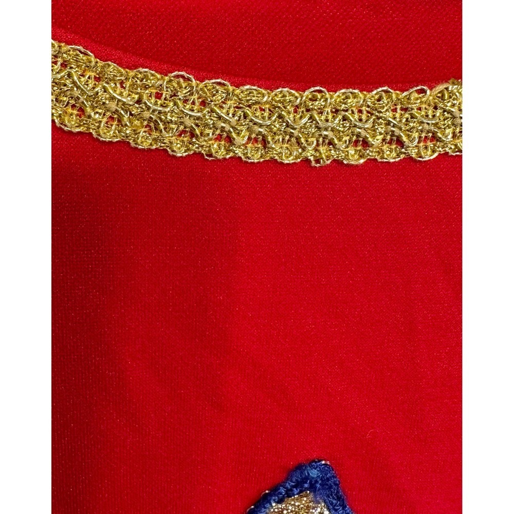 Two Vintage 80s Medieval Knight Musketeer Halloween Costumes Red Gold Tunics - Picture 6 of 13